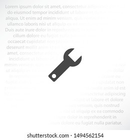 Wrench Vector icon . Lorem Ipsum Illustration design