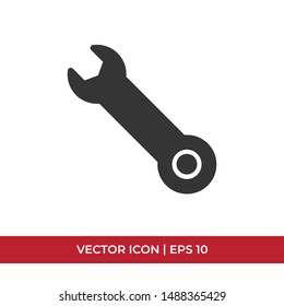 Wrench vector icon in modern design style for web site and mobile app