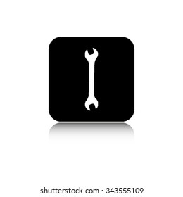 Wrench - vector icon  with shadow