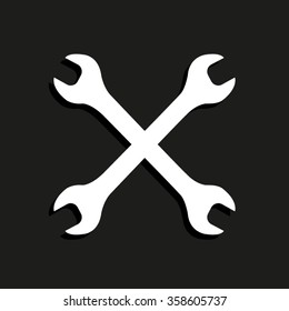 Wrench -  vector icon with shadow