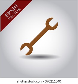 Wrench vector icon or symbol