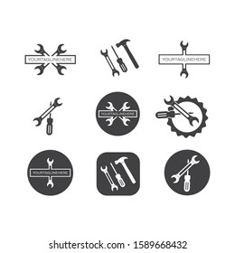 wrench vector illustration and icon of automotive repair  design