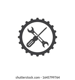 wrench vector illustration and icon of automotive repair  design