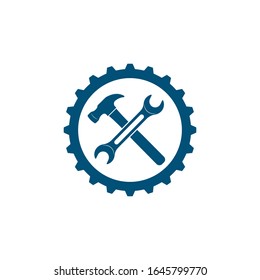 wrench vector illustration and icon of automotive repair  design