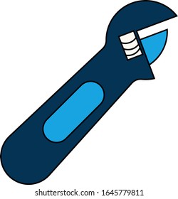 wrench vector illustration icon flat design