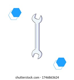 Vektor-Illustration mit Schlüssel, isoliert auf weißem Hintergrund