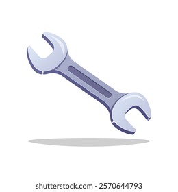 Wrench vector illustration isolated on white background