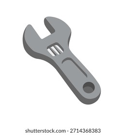 Ilustración vectorial de la llave aislada en el fondo blanco