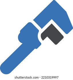 wrench Vector illustration on a transparent background. Premium quality symmbols. Glyphs vector icons for concept and graphic design. 


