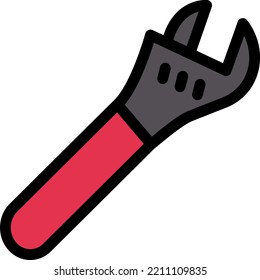 ilustración de wrench Vector en un fondo transparente.Símbolos de calidad premium.Iconos vectores de trazo para el concepto y el diseño gráfico.
