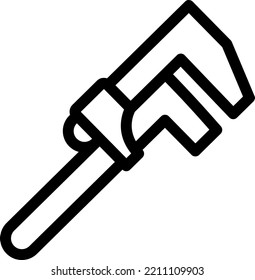 wrench  Vector illustration on a transparent background.Premium quality symmbols.Stroke vector icons for concept and graphic design.