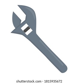 Wrench vector illustration for repair and home renovation theme.