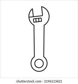 wrench vector image, this vector image can be used to create company logos, banners and others