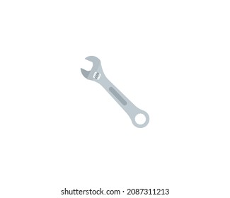 Wrench vector isolated icon. Emoji illustration. Wrench vector emoticon