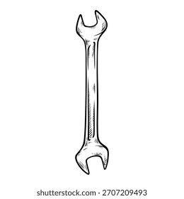 Llave de Vector línea arte dibujado a mano ilustración