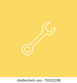 Wrench vector line icon. eps-10
