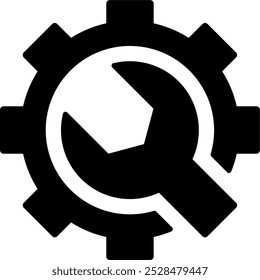 Schlüsselvektor. Reparaturwerkstatt, Mechaniker, Automobil, Symbol, Logo