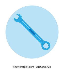 wrench vector suitable for repair tool icon, flat icon