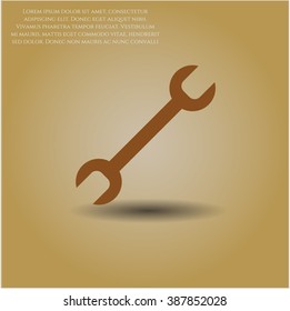 Wrench vector symbol