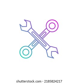 wrench vector for website symbol icon presentation