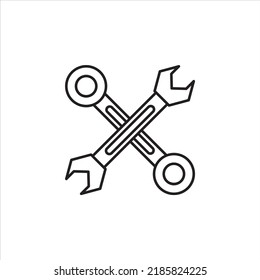 wrench vector for website symbol icon presentation