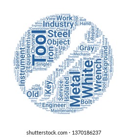 wrench word cloud. tag cloud about wrench