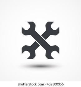 Wrenches icon. Eps10, JPEG, Picture, Image, Logo, Sign, Design, Flat, App, UI, Web, Art, Vector, Solid Style