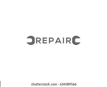 Wrenches for repair logo design