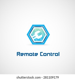 Wrench.Logo as a key, remote control.