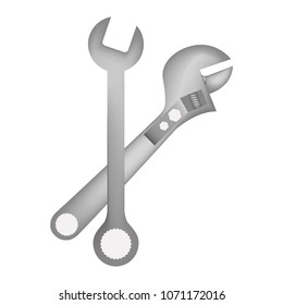 wrenchs keys crossed tools