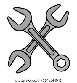 wrenchs keys crossing icon