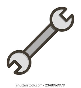 WrenchThick Line Filled Colors For Personal And Commercial Use.
