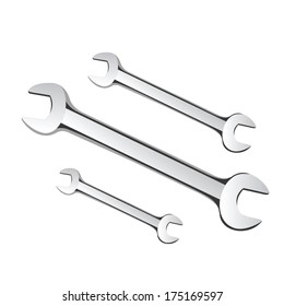 Wrench,vector and illustration, isolated on white background