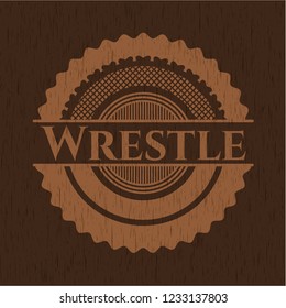 Wrestle wood signboards