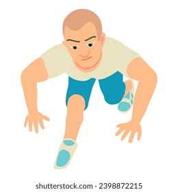 Wrestler athlete icon isometric vector. Athlete in sportswear during competition. Sport concept, competition