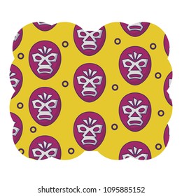 wrestler mask pattern