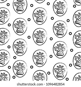 wrestler mask pattern