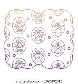 wrestler mask pattern