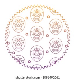 wrestler mask pattern