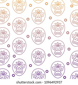 wrestler mask pattern