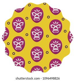 wrestler mask pattern