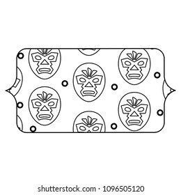 wrestler mask pattern