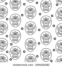 wrestler mask pattern