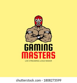 a Wrestler Master Gaming Logo Esport Illustration Graphics