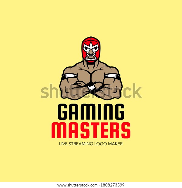 a Wrestler Master Gaming Logo Esport\
Illustration Graphics