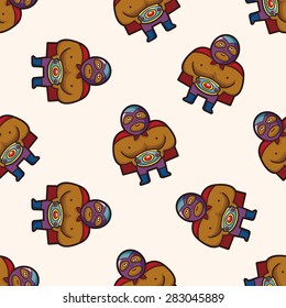 Wrestler ,seamless pattern