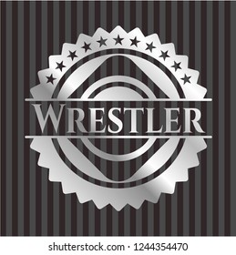 Wrestler silver shiny emblem