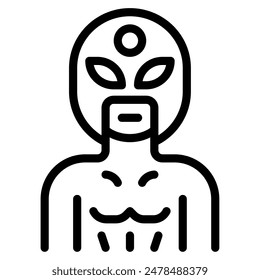 Wrestler Sport Objekt Icon Illustration