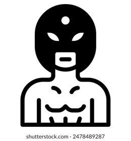 Wrestler Sport Objekt Icon Illustration