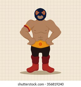 Wrestler theme element